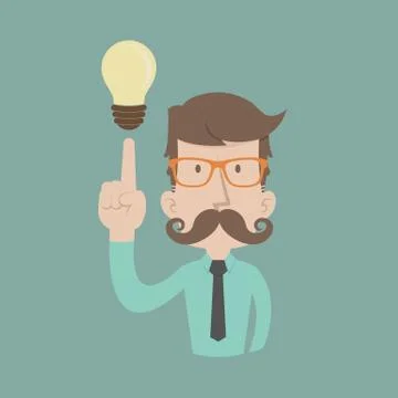 Businessman get idea , eps10 vector format Illustrazione stock