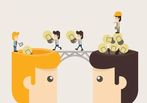 Businessman get idea Stock Illustration