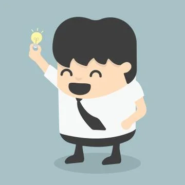 Businessman get  idea 스톡 일러스트