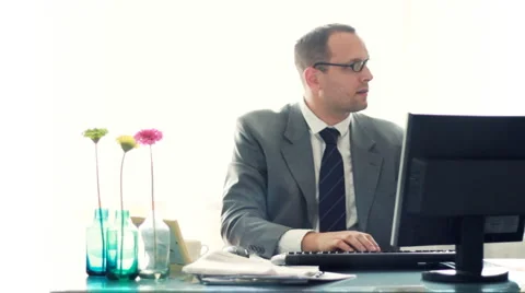 Businessman gets paper sheet with YOU`RE FIRED text HD Stock Footage