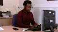 Businessman gets a worrying message on phone HD Footage