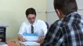Businessman gives client bad news HD Footage