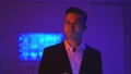 The businessman in glasses working in a dark room 4k or 4k+ Resolution