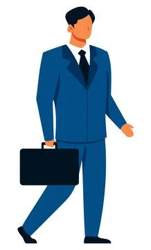Businessman Going Somewhere Stockillustratie