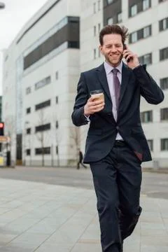 Businessman Going To Work 스톡 사진