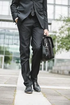 Businessman going to work Stock Photos
