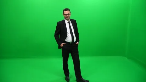 Businessman Green Screen Stock Footage 88651580