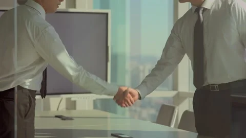 Businessman Hand Pointing at Presentation Screen Closeup Stock-Footage 338038570