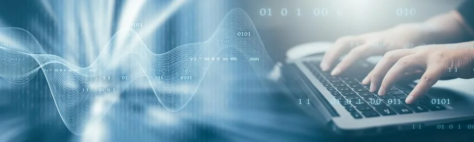 Businessman hand touch with Code html and programming on screen laptop,Progra 스톡 사진