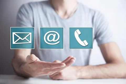 Businessman hand using digital interface Stock Photos