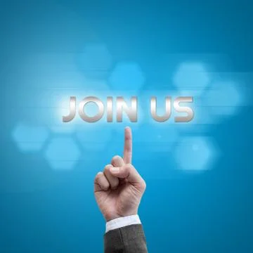 Businessman hand working with modern computer interface as join us concept Stock Illustration