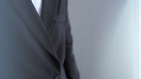 Businessman hands gesture while celebrating company success Stock Footage 121298700