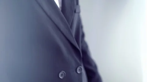 Businessman hands gesture while celebrating company success Stock Footage 121298798