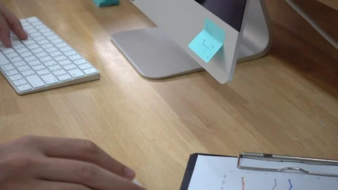 Businessman hands working on the computer. Stock Footage 103030929