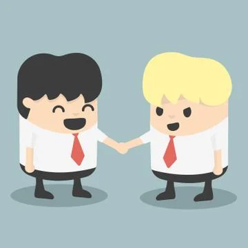 Businessman handshake Stock Illustration