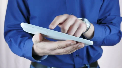 Businessman Hard Work and using tablet pc Stock Footage 64051524