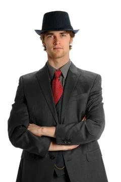 Businessman With Hat Stock Photos