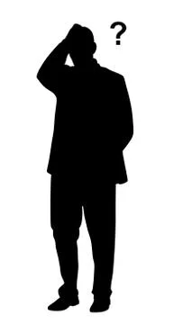 Businessman having problems Stock Illustration