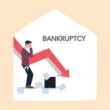 Businessman with headache papers and decrease arrow vector design 库存插图