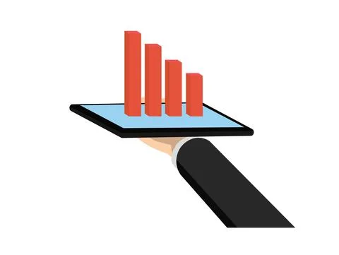 Businessman hold tablet  13 Stock Illustration