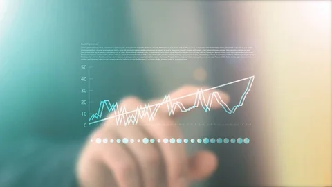 Businessman Holographic Interface Stock Footage 112919935