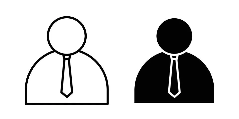 Businessman icon bundle for website design projects Stock Illustration