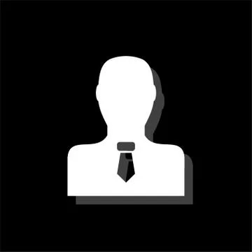 Businessman icon flat Stock Illustration