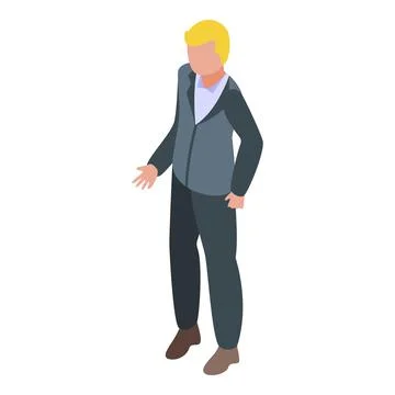 Businessman icon isometric vector. Skill level Illustrazione stock