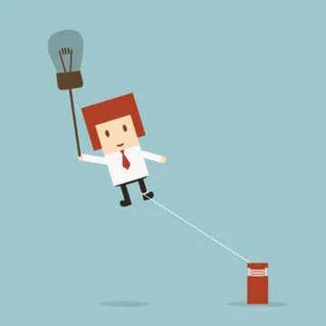 Businessman idea Stock Illustration