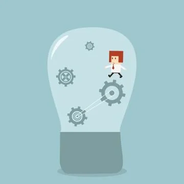 Businessman idea Stock Illustration