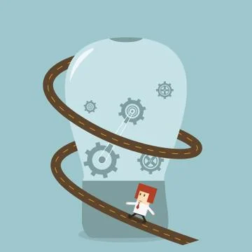 Businessman idea Stock Illustration
