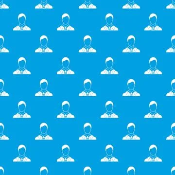 Businessman with identity name card pattern seamless blue Illustrazione stock