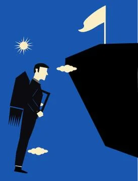 Businessman Jetpack Stock Illustration