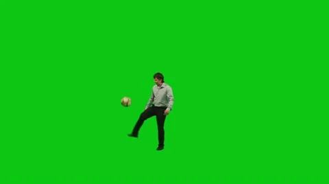 Businessman juggling the ball Stock Footage 11256152