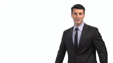 Businessman looking at camera Stock-Footage 210399787