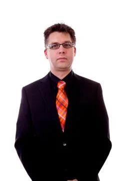 Businessman is looking into camera Stock Photos