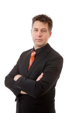 Businessman is looking at camera Stock Photos