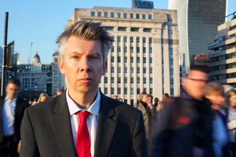 Businessman looking at camera Stock Photos