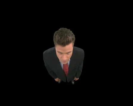 Businessman Looking Up Stock Footage 754836