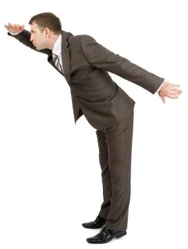 Businessman looking forward Stock Photos