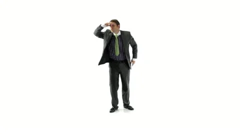 Businessman Looking Out Stock Footage 11521722