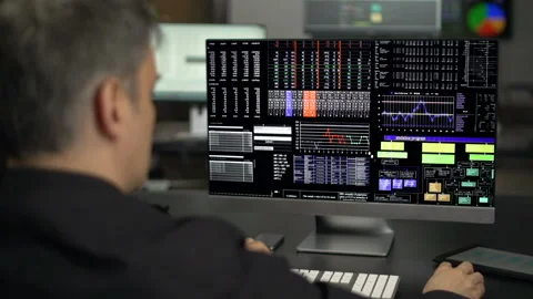  Businessman Looking Statistics  Stock Footage 210445354