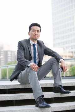 Businessman looking at view Stock Photos