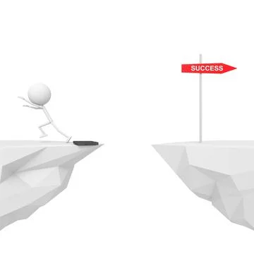 Businessman with loser concept. 3D rendering. Stock Illustration
