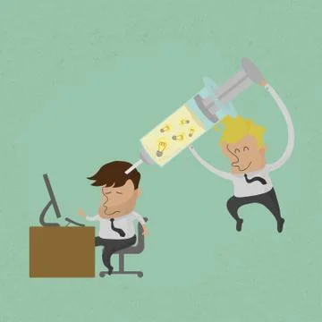 Businessman Make Idea , eps10 vector format Illustrazione stock