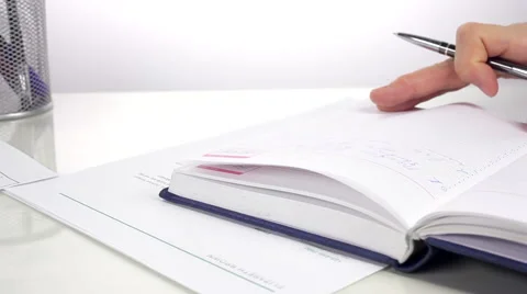 Businessman Makes a Plan Stock Footage 68333788