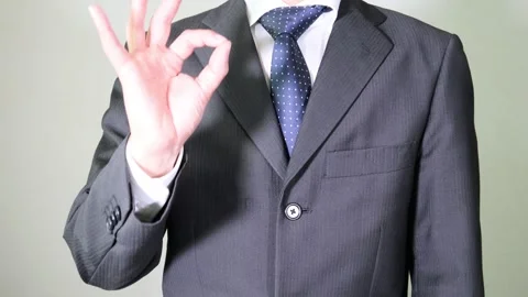 A businessman making a gesture of understanding. Stock Footage 336594572