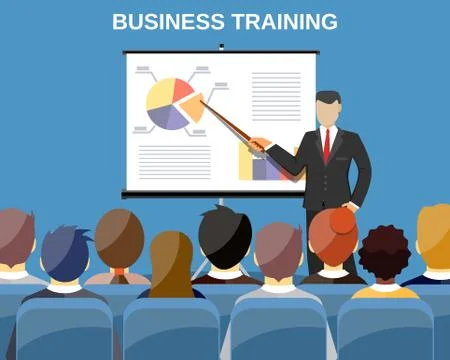 Businessman making presentation Stock-Illustration