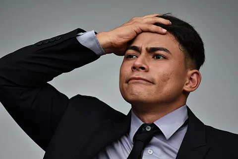 Businessman Memory Problems 스톡 사진