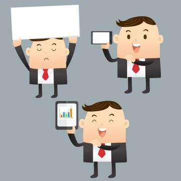 Businessman message Stock Illustration